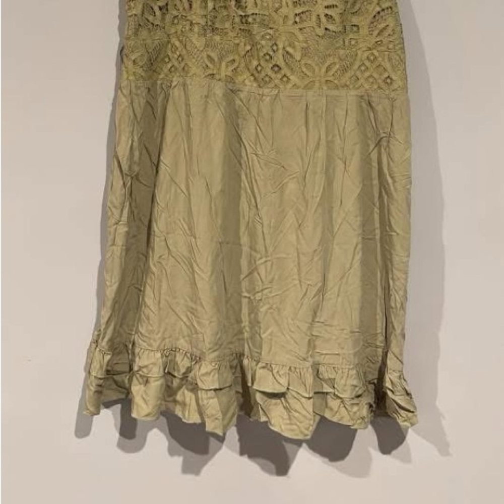 Heyson 3xl Crochet Lace Trim Spaghetti Strap Dress in Sage NWT - Picture 3 of 3